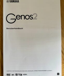 Yamaha Genos 2 Original Owners Manual/Benutzerhandbuch (German Language)