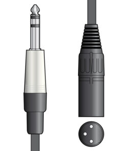 Alternative view of Citronic 6.3mm (1/4") Stereo (TRS) Jack Plug to XLR Male Plug 20ft/6m Black