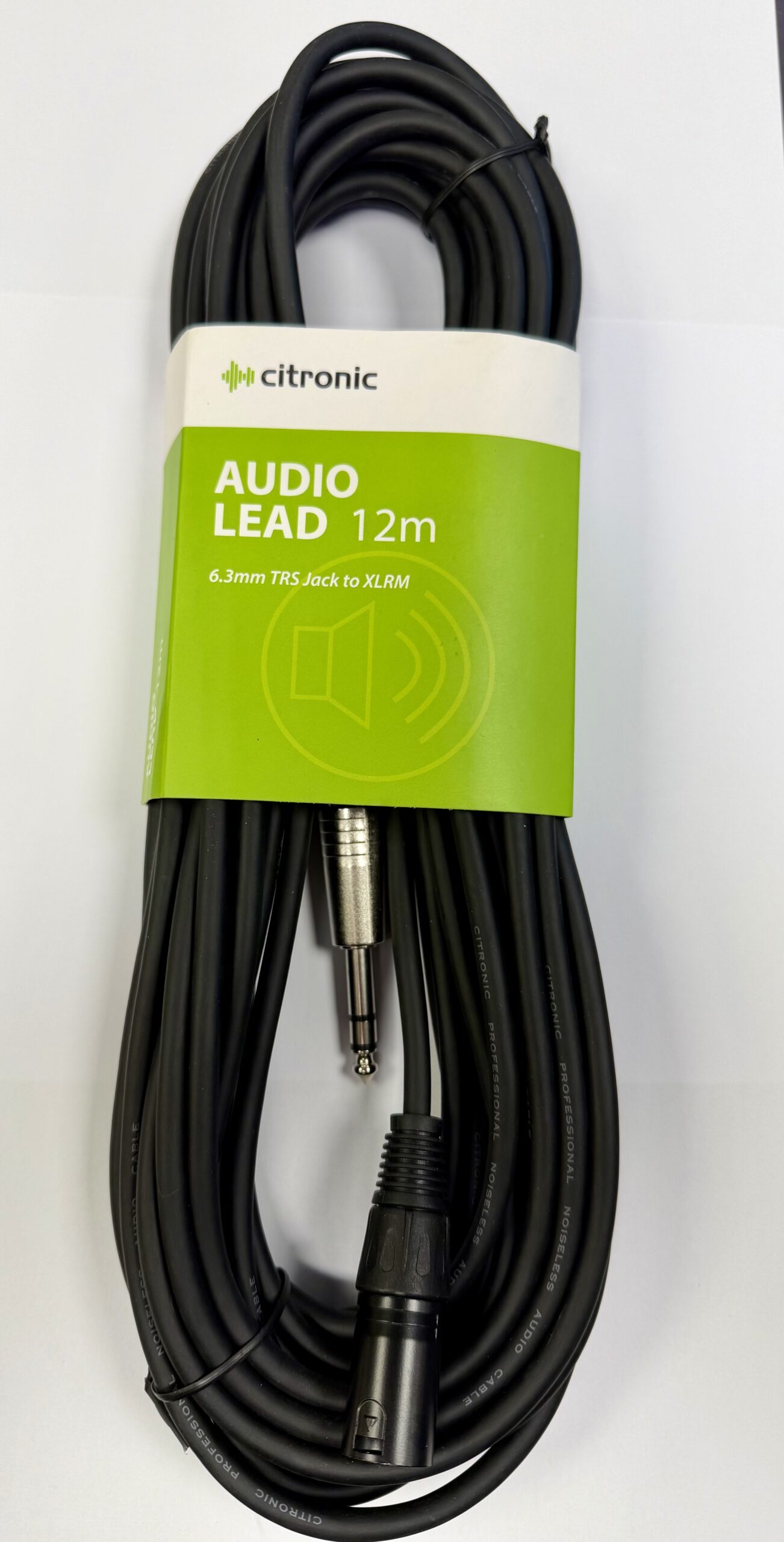 Citronic 6.3mm (1/4") Stereo (TRS) Jack Plug to XLR Male Plug 12m 3 Citronic 6.3mm (1/4") Stereo (TRS) Jack Plug to XLR Male Plug 12m