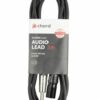 Citronic XLR Male - TRS 6.3mm (1/4") Jack Audio Cable 3m/10ft Black