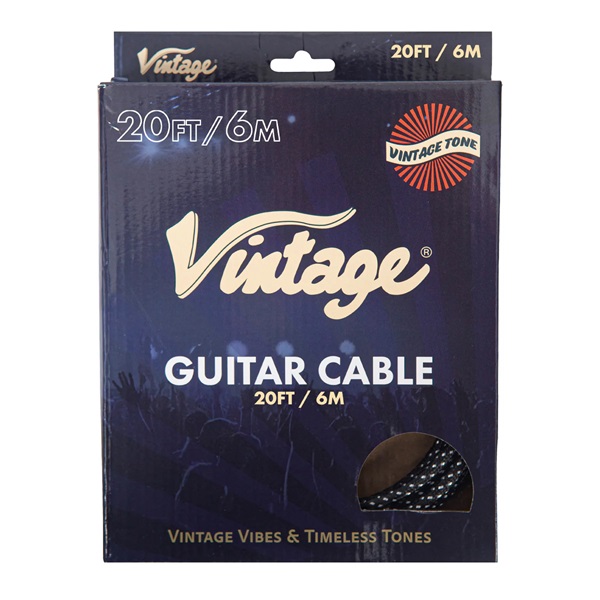 Vintage Braided Instrument Guitar/Cable 20ft/6m (VGC20) 4 Vintage Braided Instrument Guitar/Cable 20ft/6m (VGC20) - Image 2