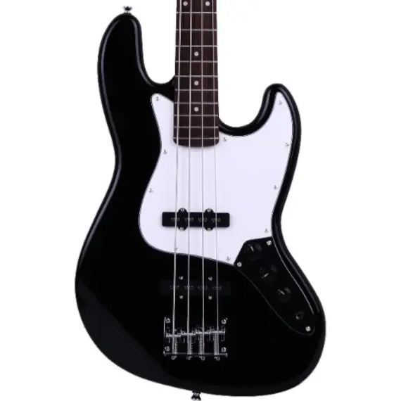 Gould Jefferson Jazz Style Electric Bass Guitar Black 3 Gould Jefferson Jazz Style Electric Bass Guitar Black