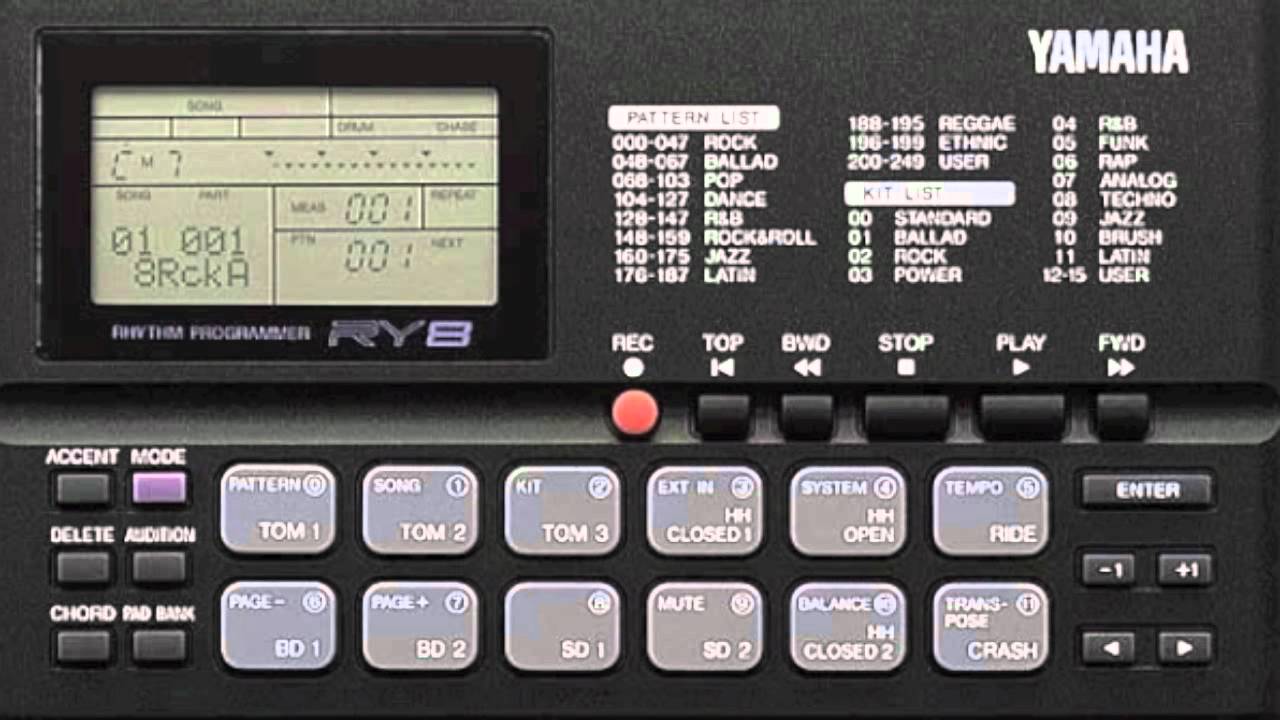 Yamaha RY8 Rhythm Programmer (1990s) 4 Yamaha RY8 Rhythm Programmer (1990s) - Image 2