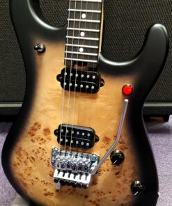 EVH 5150 Deluxe Electric Guitar Black Poplar Burl inc Gig Bag