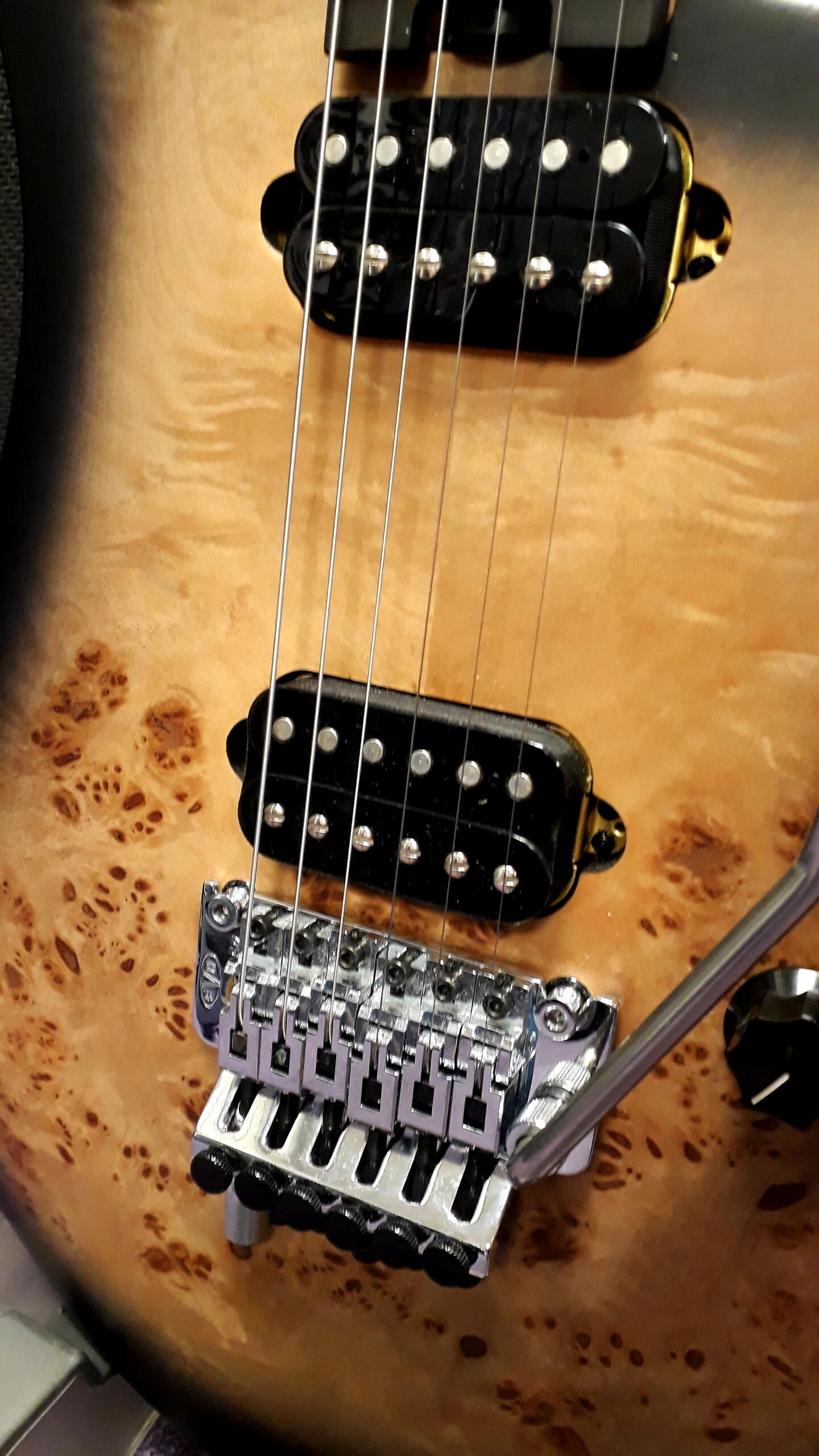 EVH 5150 Deluxe Electric Guitar Black Poplar Burl inc Gig Bag 6 EVH 5150 Deluxe Electric Guitar Black Poplar Burl inc Gig Bag - Image 4
