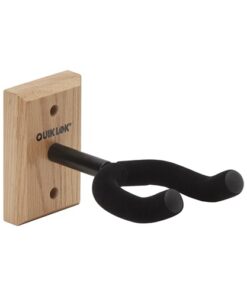 Quik Lok GSW-001 Wall Mounted Guitar Hanger with Wood Base