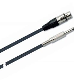 QuikLok 'STRIX' XLR- 6.3mm (1/4") Mono Jack Microphone Cable 5m/16.4ft Black (Copy)