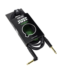 Quik Lok 'JUST' High Performance Instrument/Guitar Cable 10ft/3m Straight/Angle Black