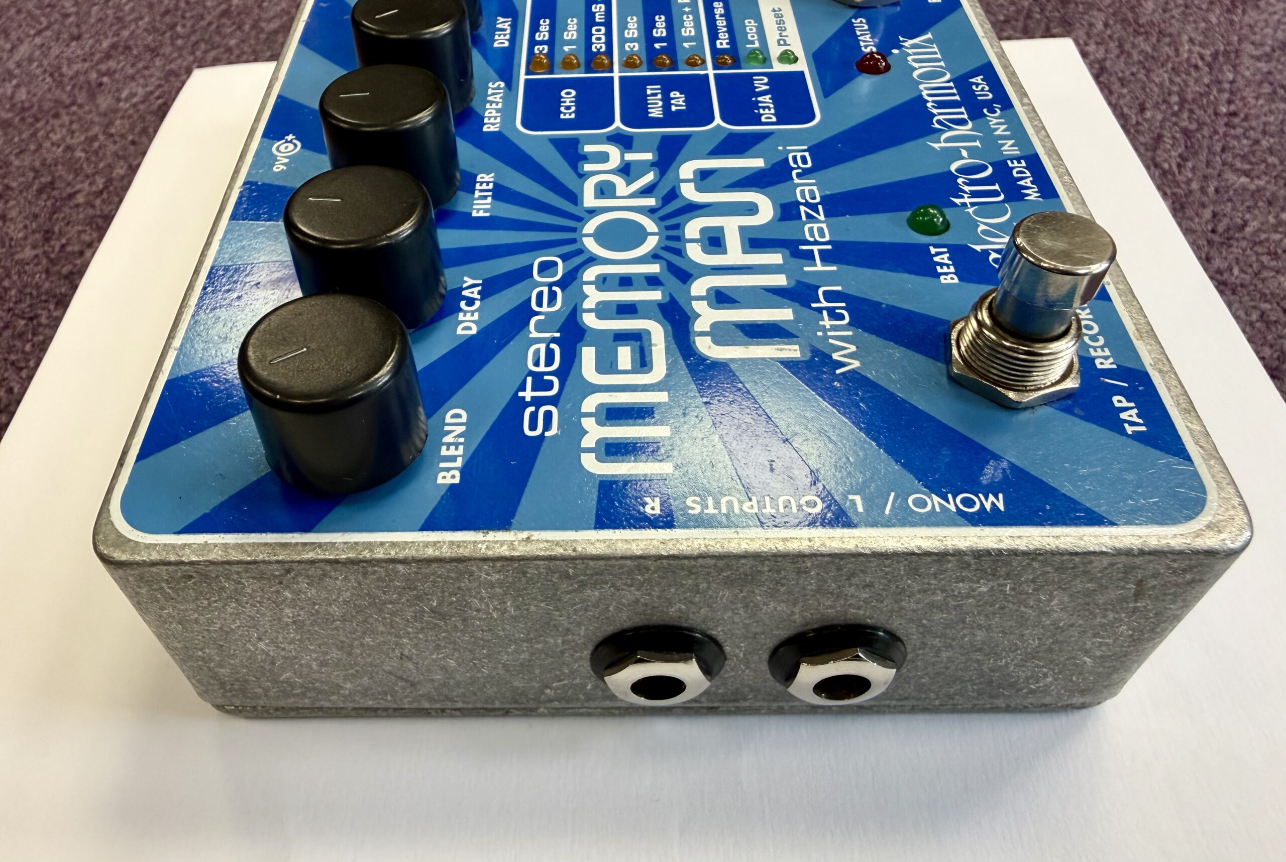 Electro Harmonix Stereo Memory Man with Hazarai Effects Pedal 6 Electro Harmonix Stereo Memory Man with Hazarai Effects Pedal - Image 4
