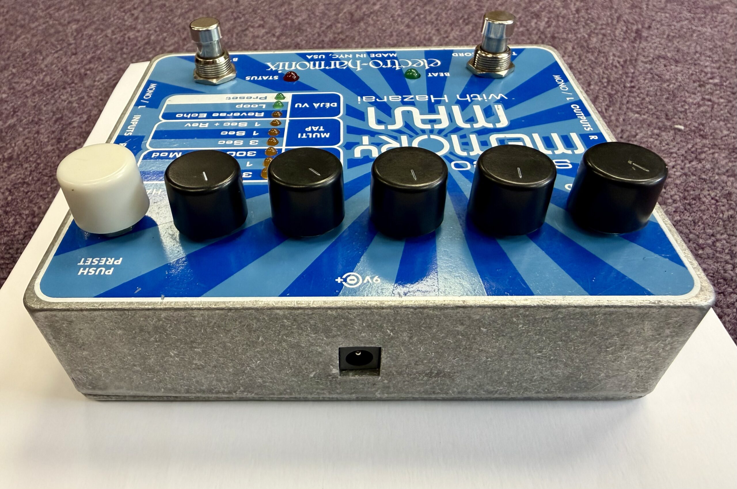 Electro Harmonix Stereo Memory Man with Hazarai Effects Pedal 8 Electro Harmonix Stereo Memory Man with Hazarai Effects Pedal - Image 6